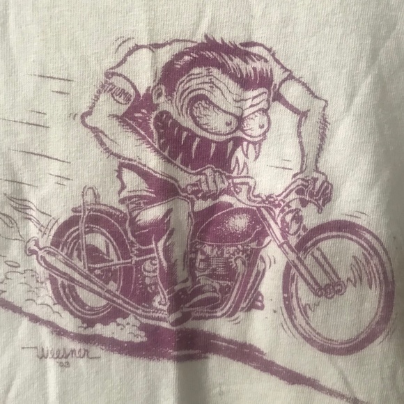 Vintage "Weesner" Silk-Screened T-Shirt - Picture 1 of 6